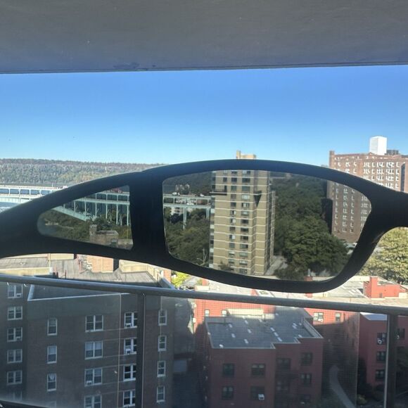 RARE Maui Jim Offshore MJ 444-02 Sunglasses 73-17-124 Gloss Black Wrap Japan - Picture 5 of 16